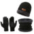 Men’s Winter Scarf Gloves Three-piece Set Fleece-lined Warm Knitted Hat